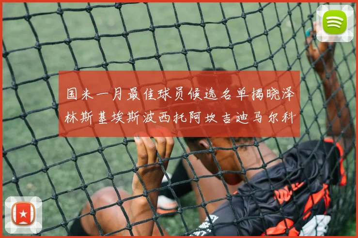国米一月最佳球员候选名单揭晓泽林斯基埃斯波西托阿坎吉迪马尔科争夺荣誉
